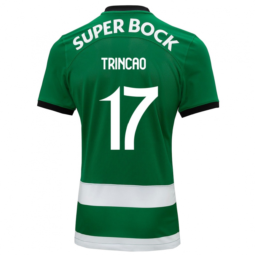 Niño Fútbol Camiseta Trincão #17 Verde 1ª Equipación 2023/24 Perú