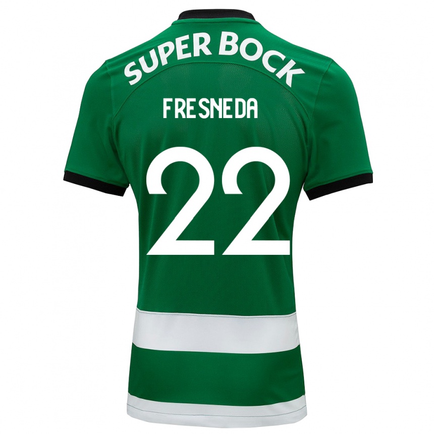 Niño Fútbol Camiseta Iván Fresneda #22 Verde 1ª Equipación 2023/24 Perú