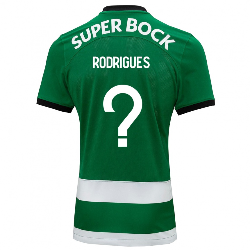 Niño Fútbol Camiseta João Rodrigues #0 Verde 1ª Equipación 2023/24 Perú