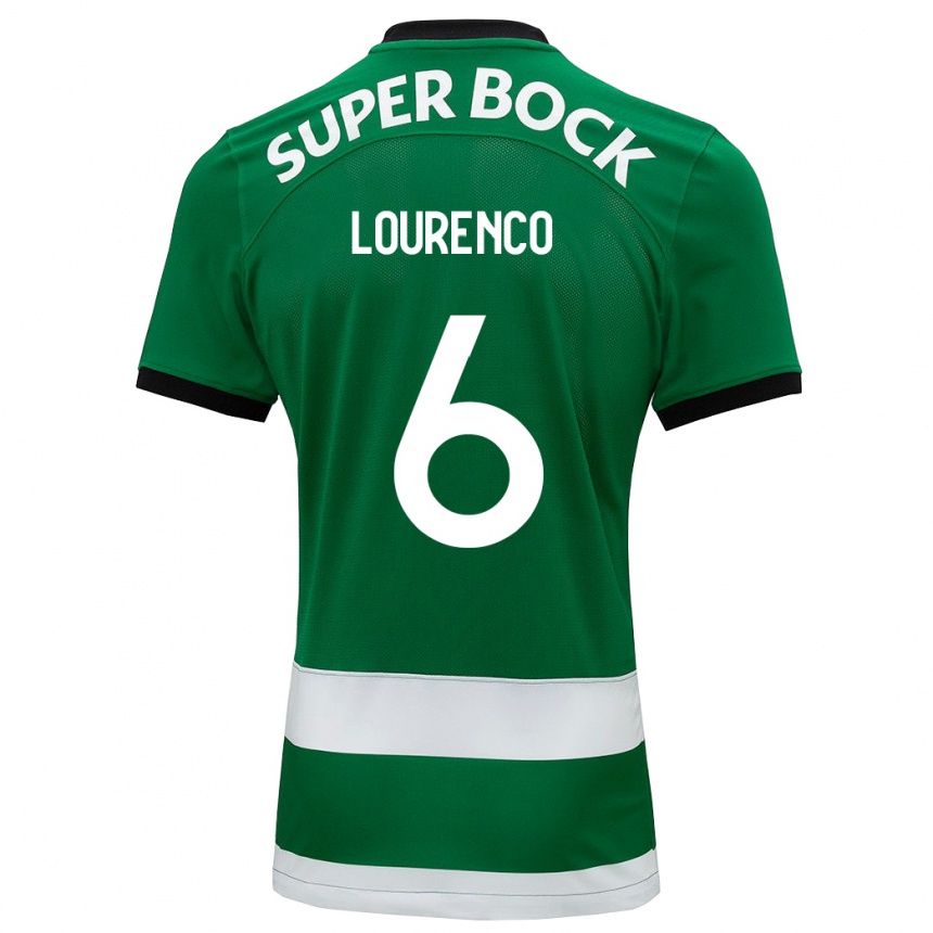 Niño Fútbol Camiseta Bruna Lourenço Urbano Costa #6 Verde 1ª Equipación 2023/24 Perú