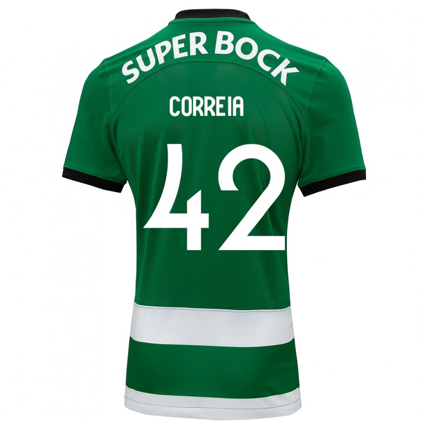 Niño Fútbol Camiseta Leonete Maísa Nozerand Correia #42 Verde 1ª Equipación 2023/24 Perú