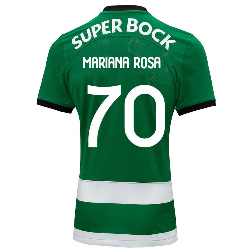 Niño Fútbol Camiseta Mariana Silva Pinto Vilaça Da Rosa #70 Verde 1ª Equipación 2023/24 Perú