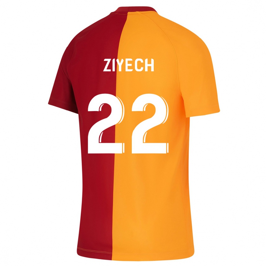 Niño Fútbol Camiseta Hakim Ziyech #22 Naranja 1ª Equipación 2023/24 Perú