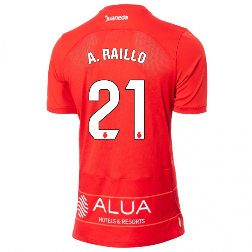 Niño Fútbol Camiseta Antonio Raíllo #21 Rojo 1ª Equipación 2023/24 Perú