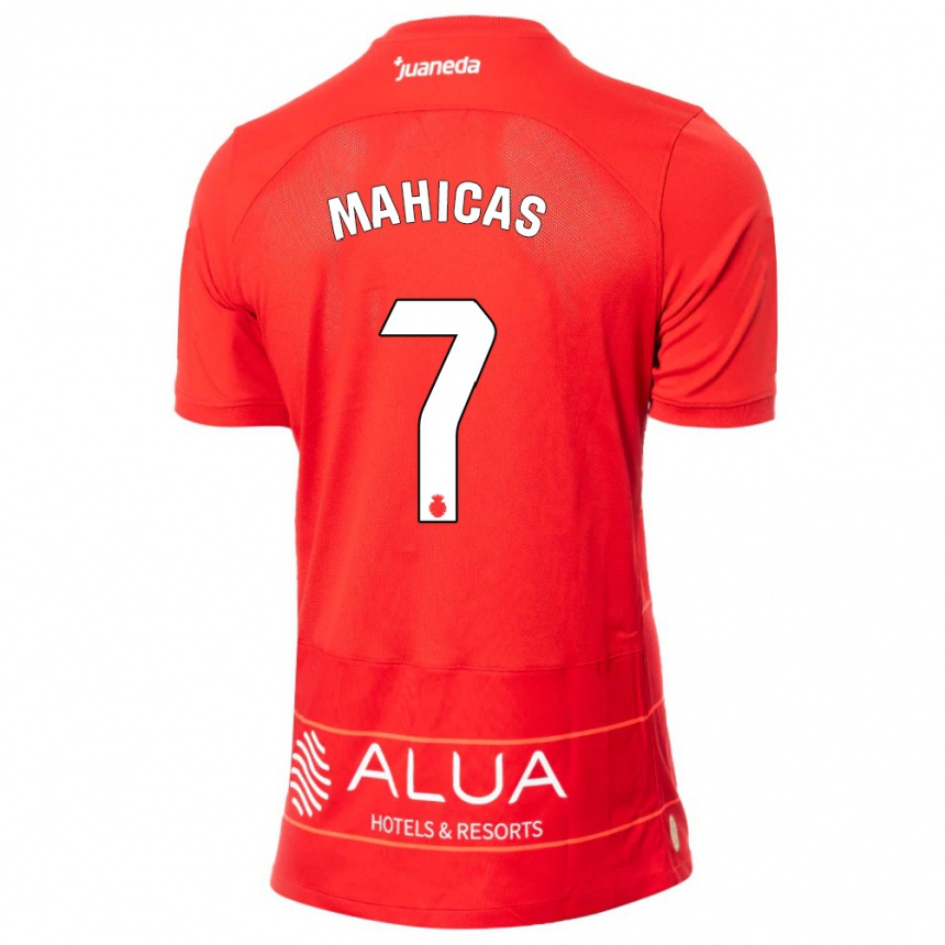 Niño Fútbol Camiseta Julián Mahicas #7 Rojo 1ª Equipación 2023/24 Perú