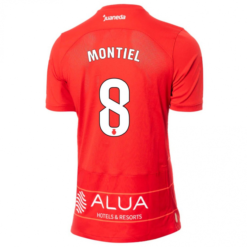 Niño Fútbol Camiseta Luis Montiel #8 Rojo 1ª Equipación 2023/24 Perú