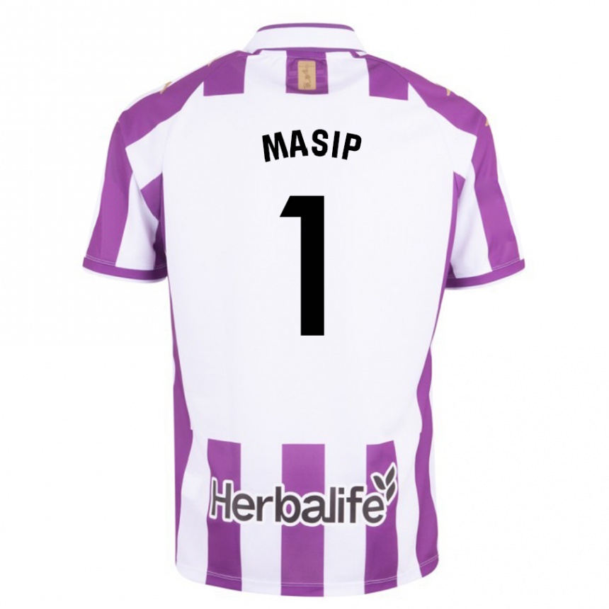 Niño Fútbol Camiseta Jordi Masip #1 Morado 1ª Equipación 2023/24 Perú