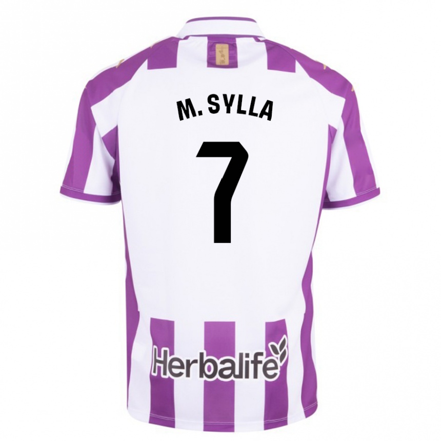 Niño Fútbol Camiseta Mamadou Sylla #7 Morado 1ª Equipación 2023/24 Perú