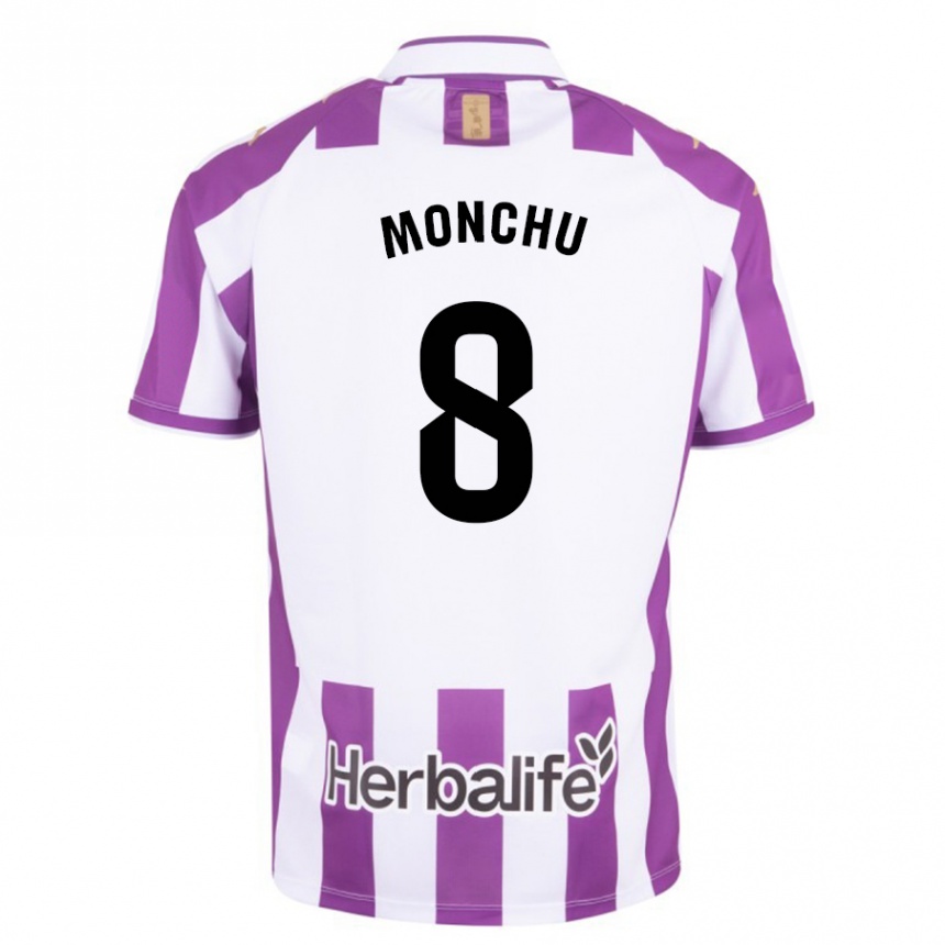 Niño Fútbol Camiseta Monchu #8 Morado 1ª Equipación 2023/24 Perú