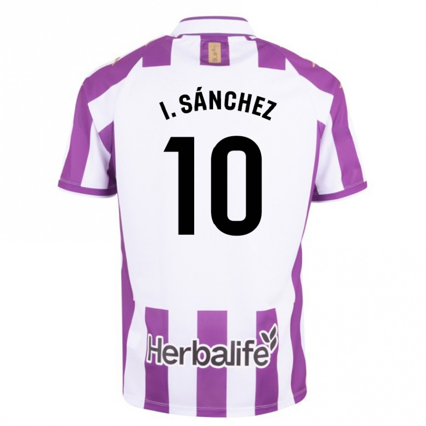 Niño Fútbol Camiseta Iván Sánchez #10 Morado 1ª Equipación 2023/24 Perú