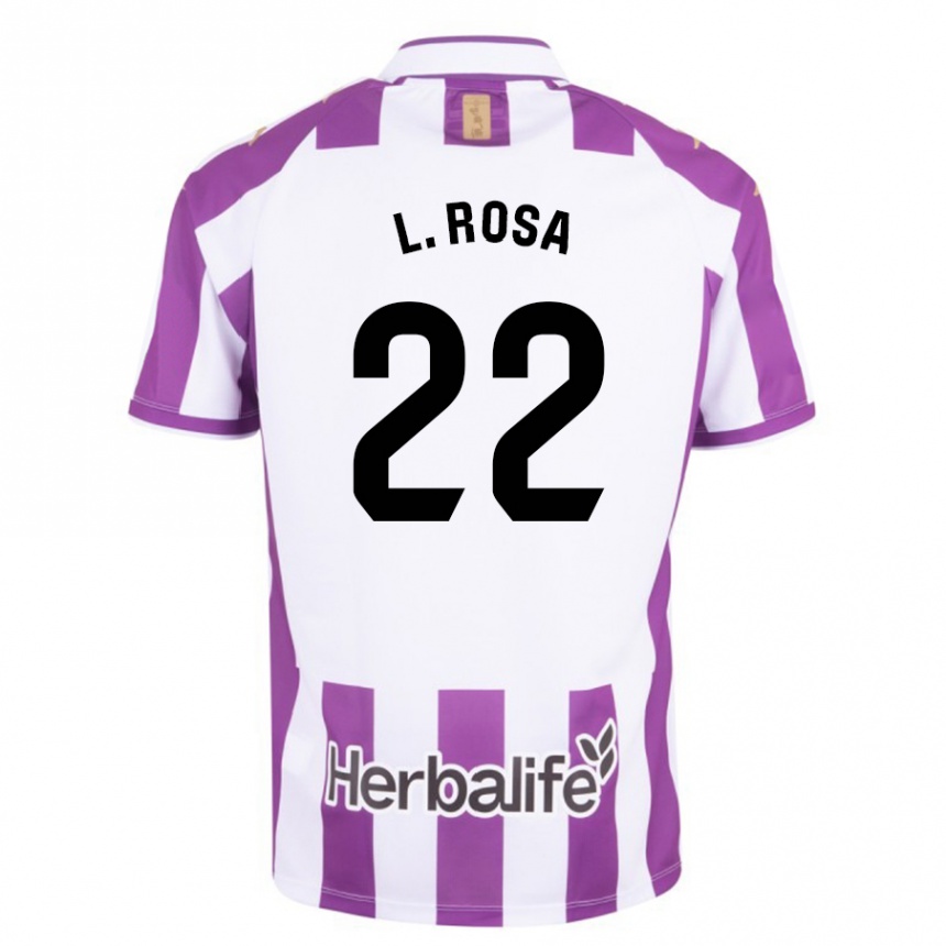 Niño Fútbol Camiseta Lucas Rosa #22 Morado 1ª Equipación 2023/24 Perú