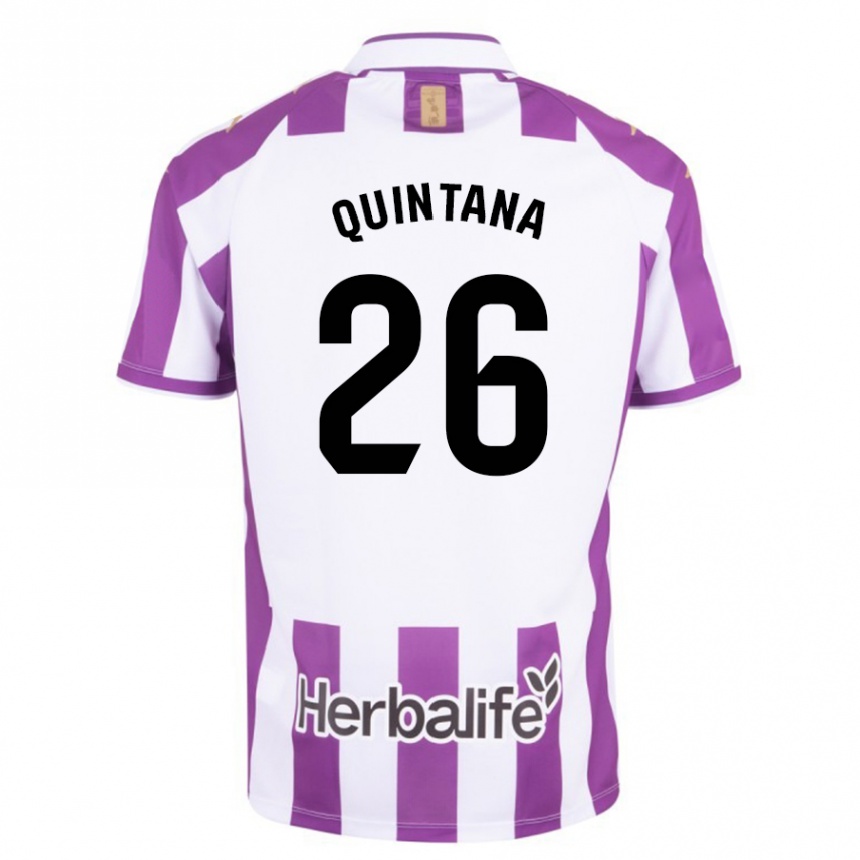 Niño Fútbol Camiseta Alberto Quintana #26 Morado 1ª Equipación 2023/24 Perú