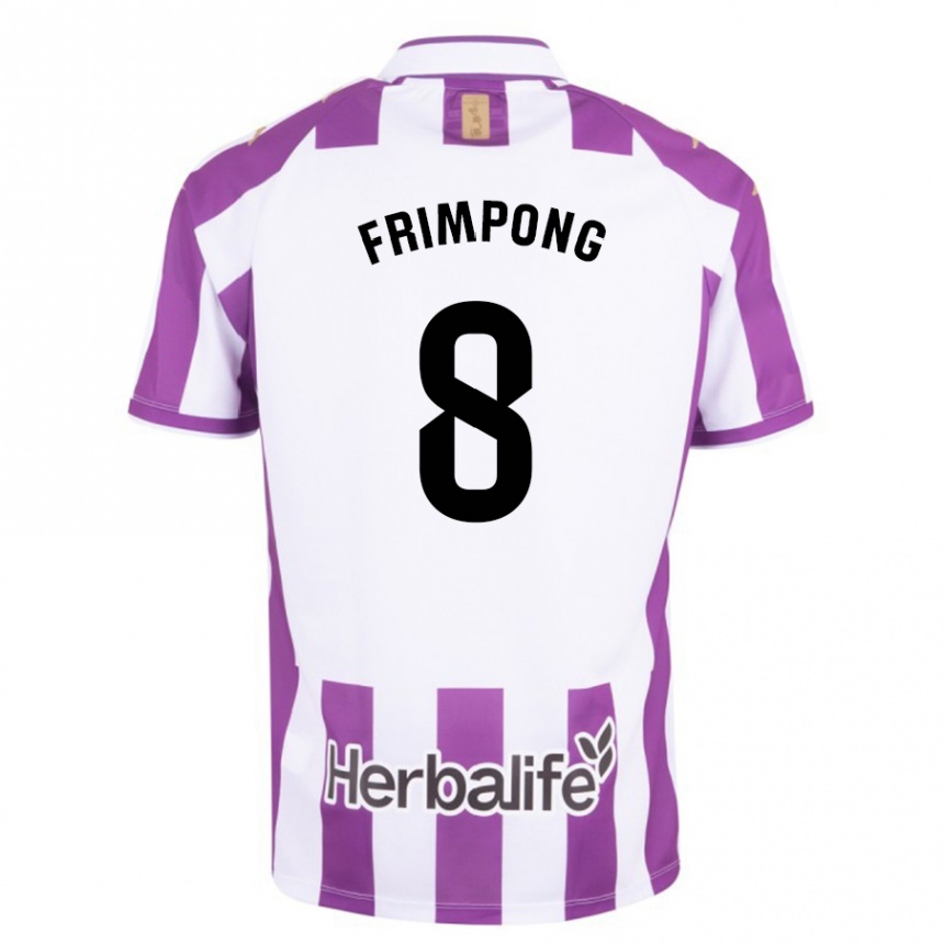 Niño Fútbol Camiseta Eugene Frimpong #8 Morado 1ª Equipación 2023/24 Perú