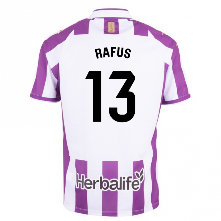 Niño Fútbol Camiseta Arnau Rafus #13 Morado 1ª Equipación 2023/24 Perú