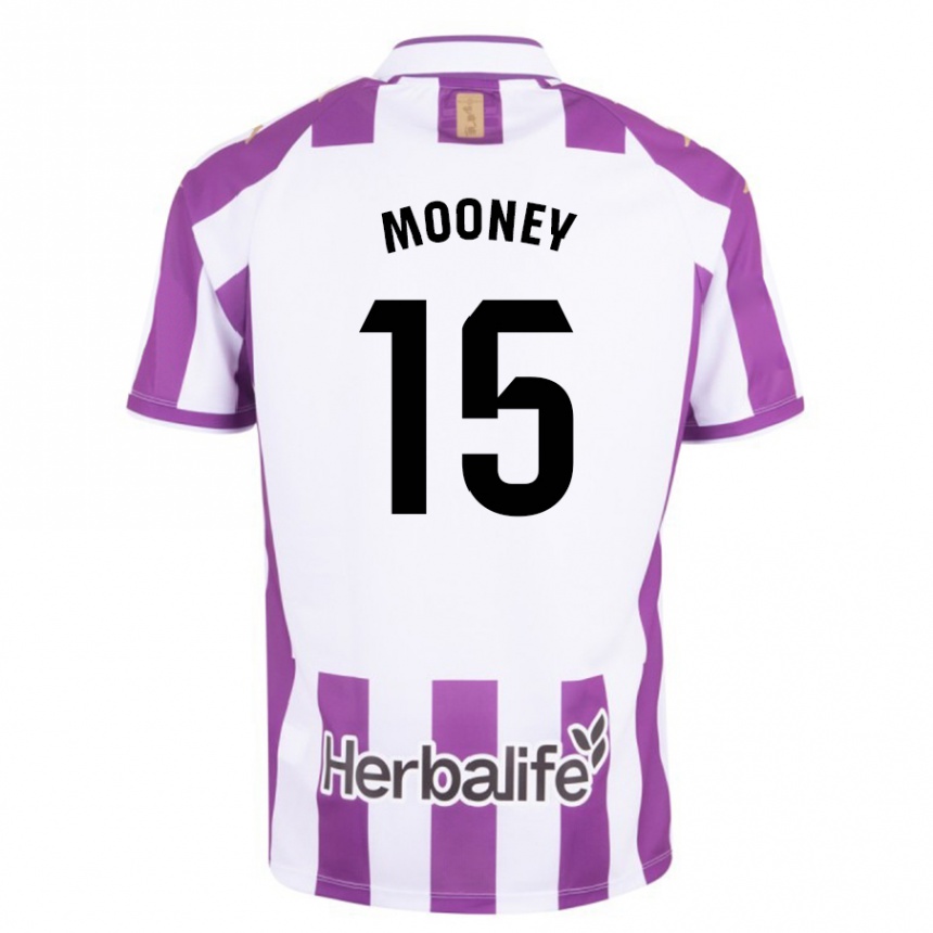 Niño Fútbol Camiseta Fionn Mooney #15 Morado 1ª Equipación 2023/24 Perú