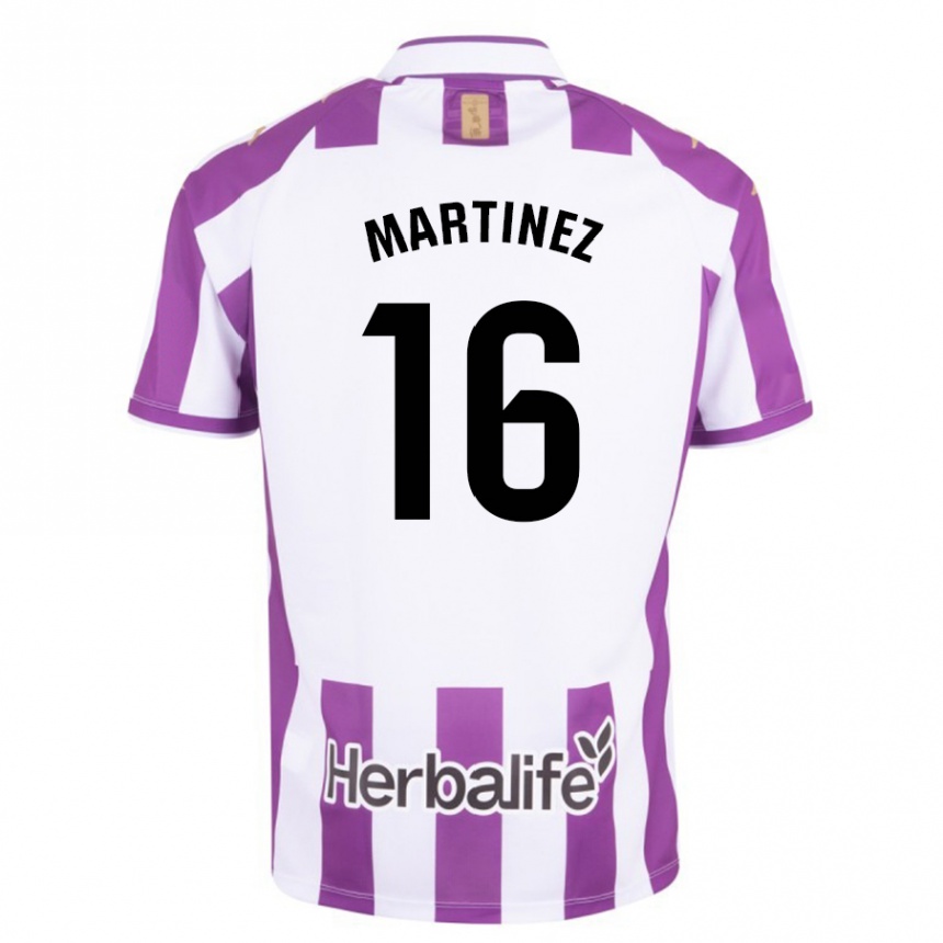 Niño Fútbol Camiseta Jesús Martínez #16 Morado 1ª Equipación 2023/24 Perú