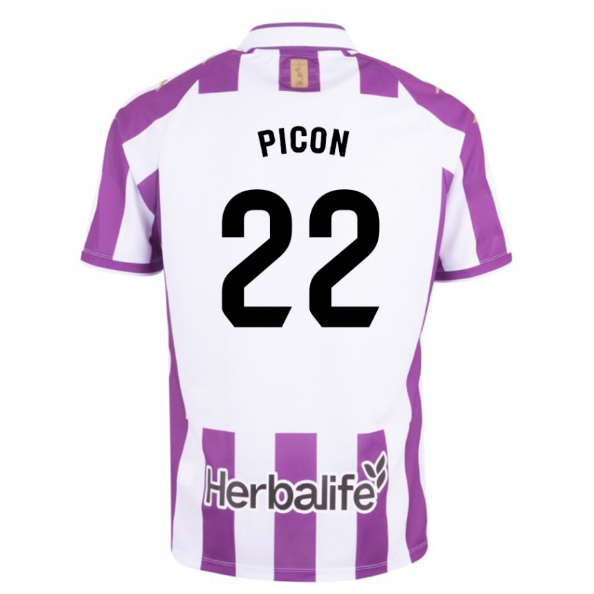 Niño Fútbol Camiseta Pablo Picón #22 Morado 1ª Equipación 2023/24 Perú