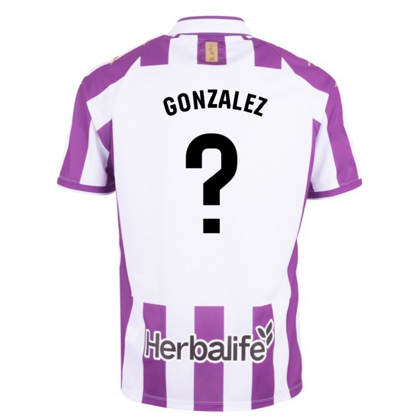 Niño Fútbol Camiseta Santi González #0 Morado 1ª Equipación 2023/24 Perú