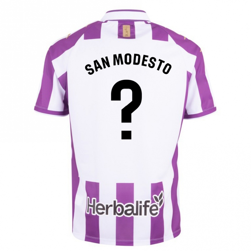 Niño Fútbol Camiseta Hugo San Modesto #0 Morado 1ª Equipación 2023/24 Perú