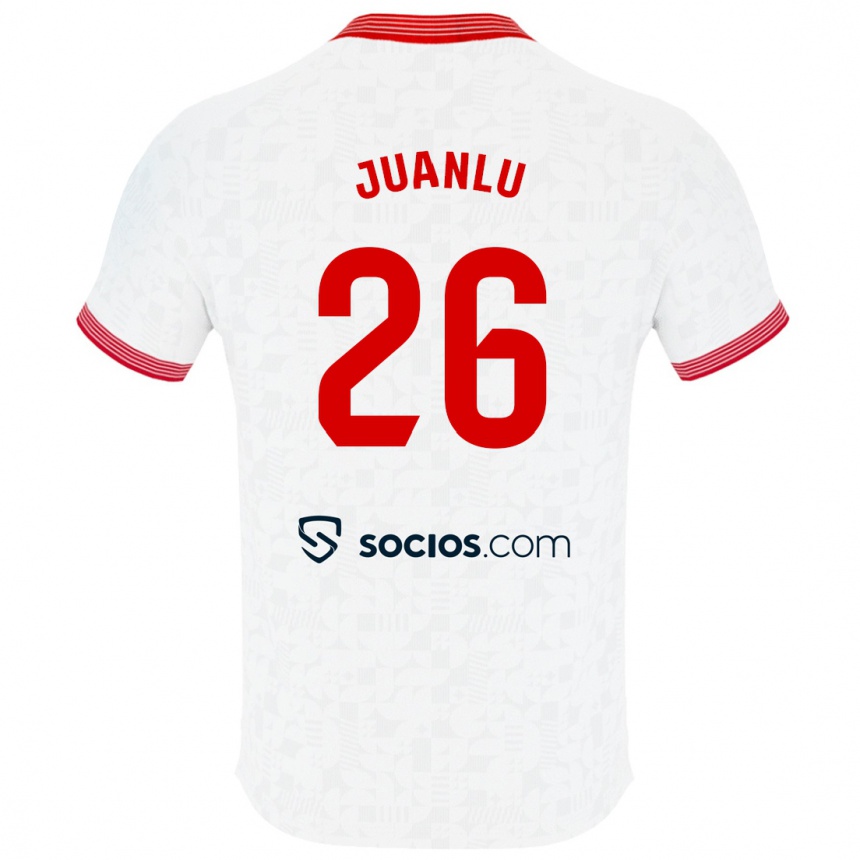 Niño Fútbol Camiseta Juanlu Sánchez #26 Blanco 1ª Equipación 2023/24 Perú