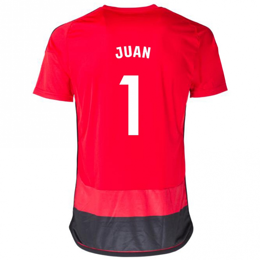 Niño Fútbol Camiseta Ramón Juan #1 Negro Rojo 1ª Equipación 2023/24 Perú