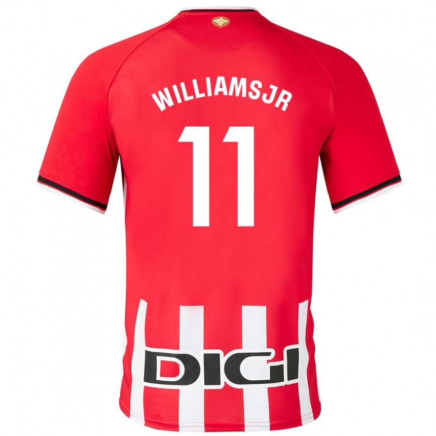 Niño Fútbol Camiseta Nico Williams #11 Rojo 1ª Equipación 2023/24 Perú