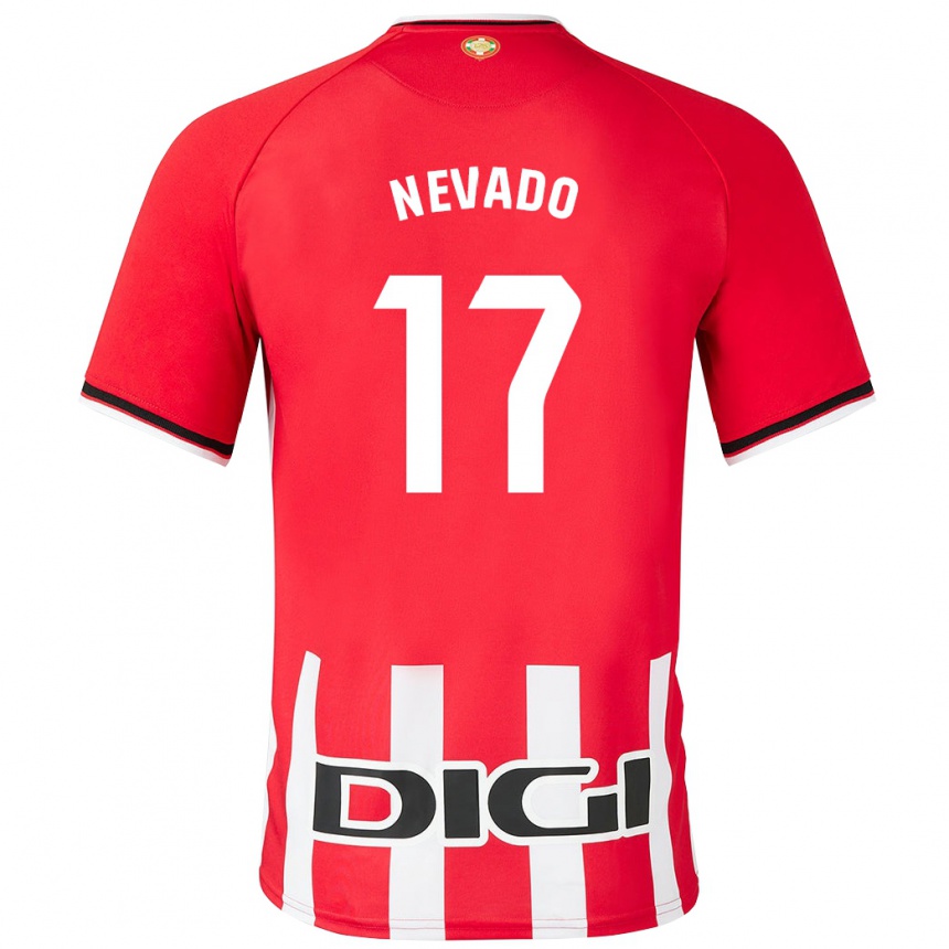 Niño Fútbol Camiseta Nerea Nevado Gómez #17 Rojo 1ª Equipación 2023/24 Perú