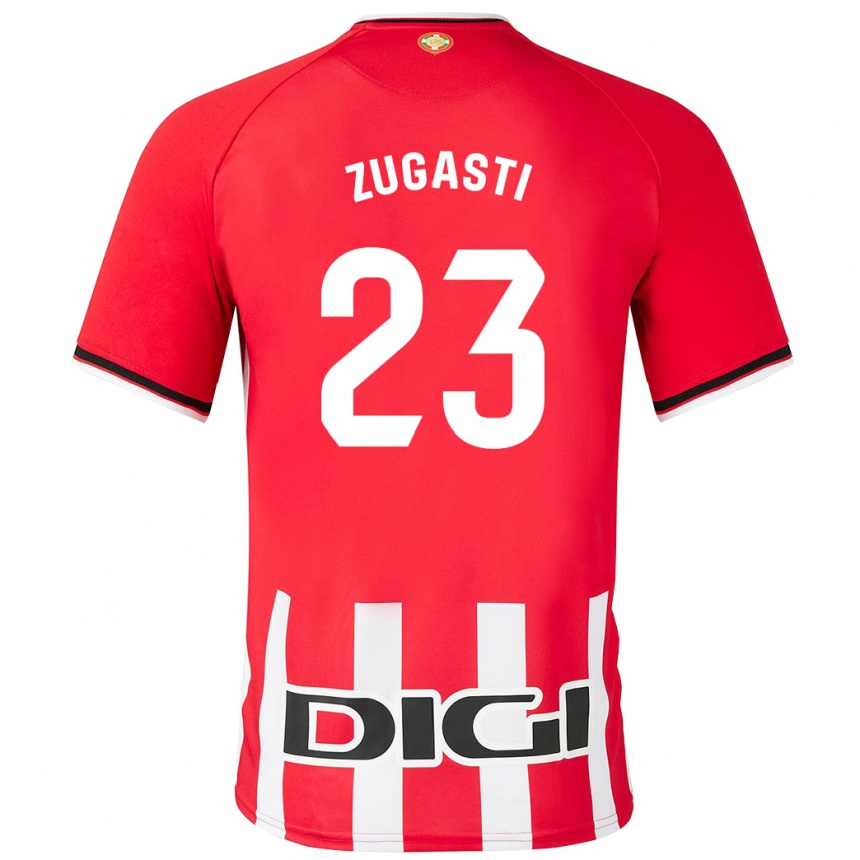 Niño Fútbol Camiseta Patricia Zugasti Oses #23 Rojo 1ª Equipación 2023/24 Perú