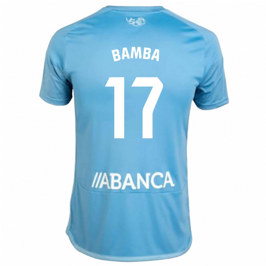 Niño Fútbol Camiseta Jonathan Bamba #17 Azul 1ª Equipación 2023/24 Perú