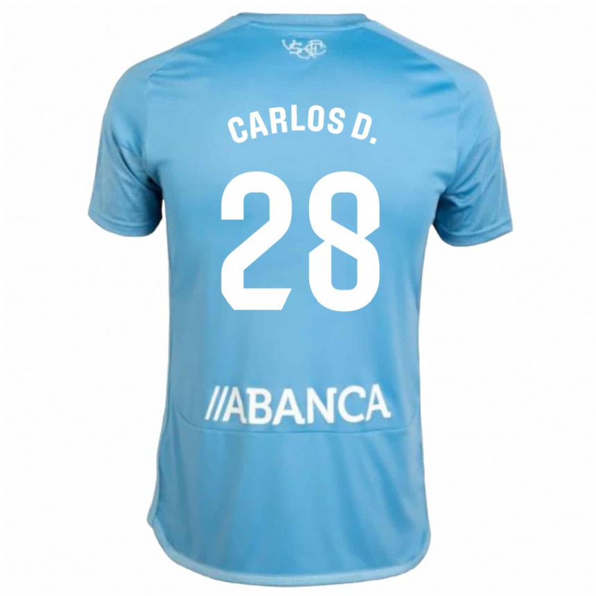 Niño Fútbol Camiseta Carlos Domínguez #28 Azul 1ª Equipación 2023/24 Perú