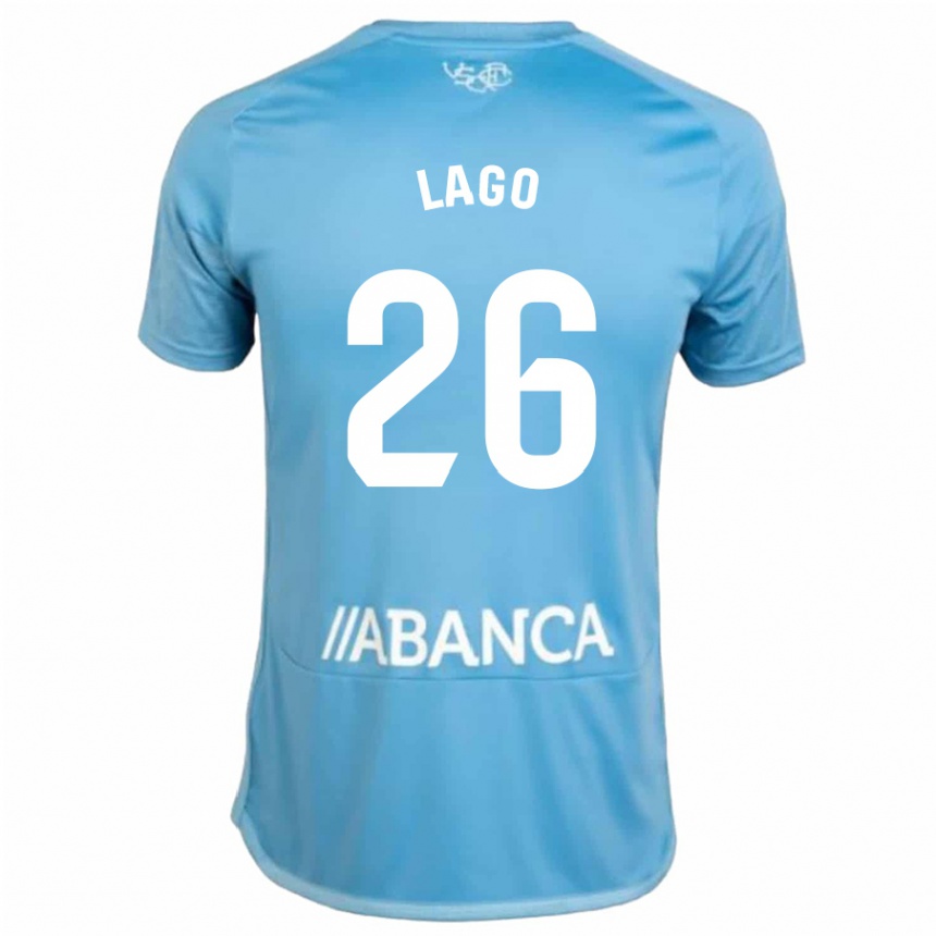 Niño Fútbol Camiseta Yoel Lago #26 Azul 1ª Equipación 2023/24 Perú