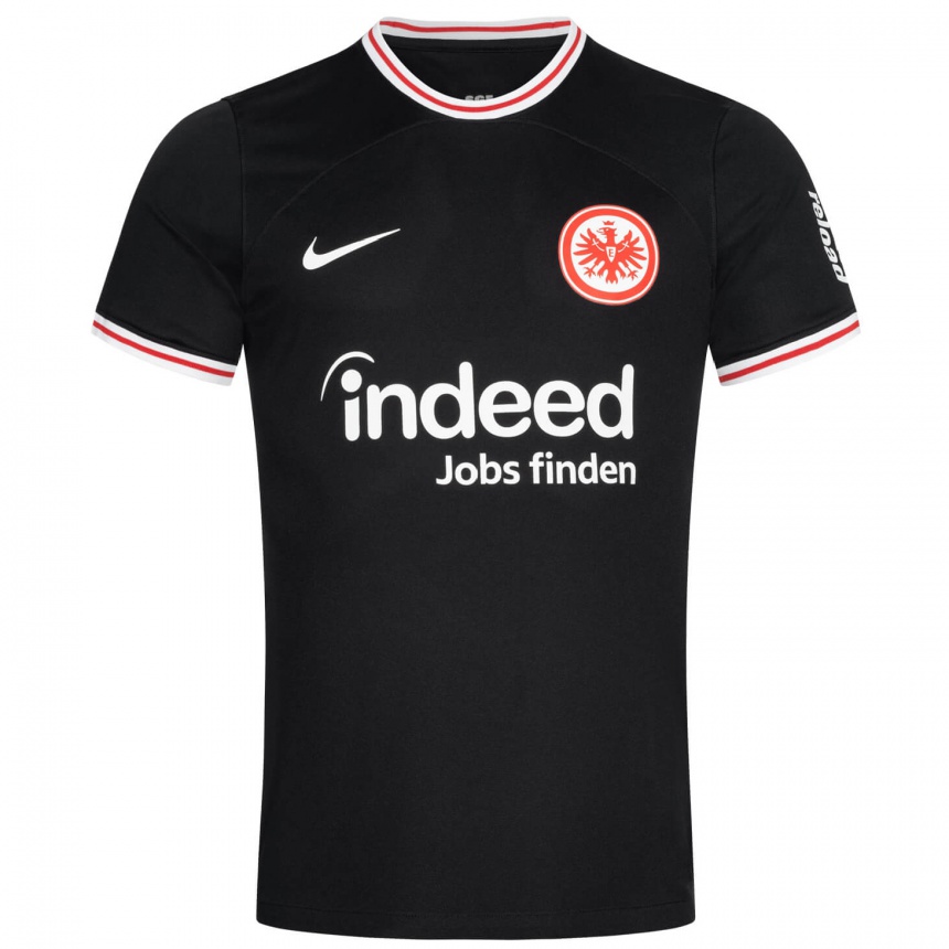 Niño Fútbol Camiseta Sebastian Rode #17 Negro 2ª Equipación 2023/24 Perú