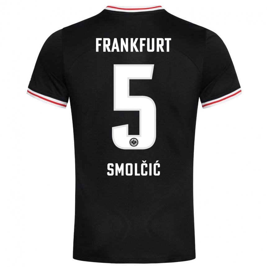 Niño Fútbol Camiseta Hrvoje Smolcic #5 Negro 2ª Equipación 2023/24 Perú