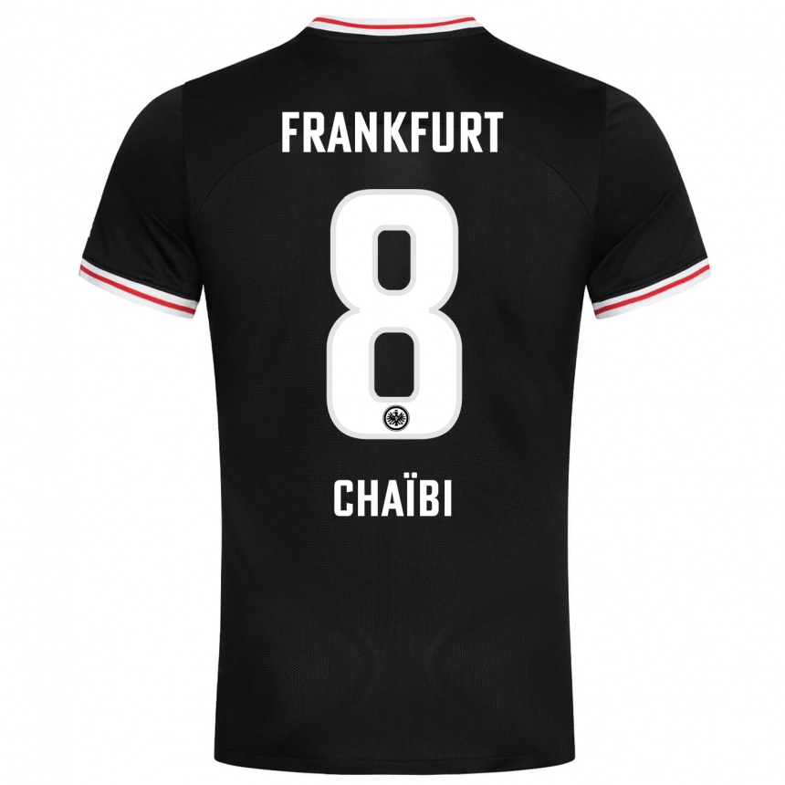 Niño Fútbol Camiseta Farès Chaïbi #8 Negro 2ª Equipación 2023/24 Perú