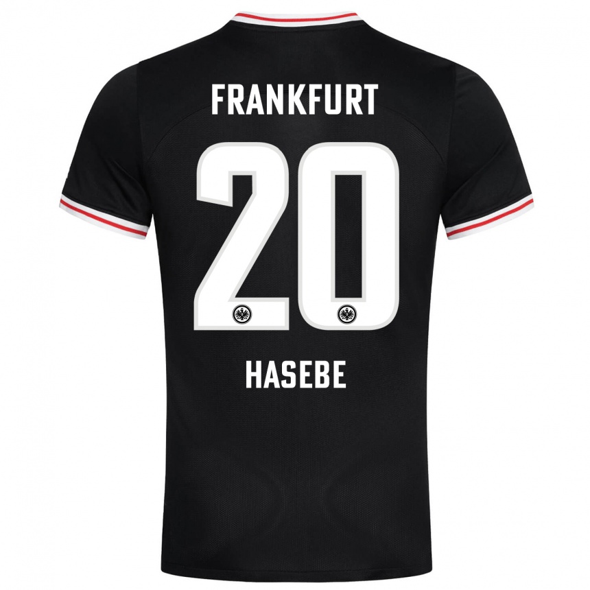 Niño Fútbol Camiseta Makoto Hasebe #20 Negro 2ª Equipación 2023/24 Perú