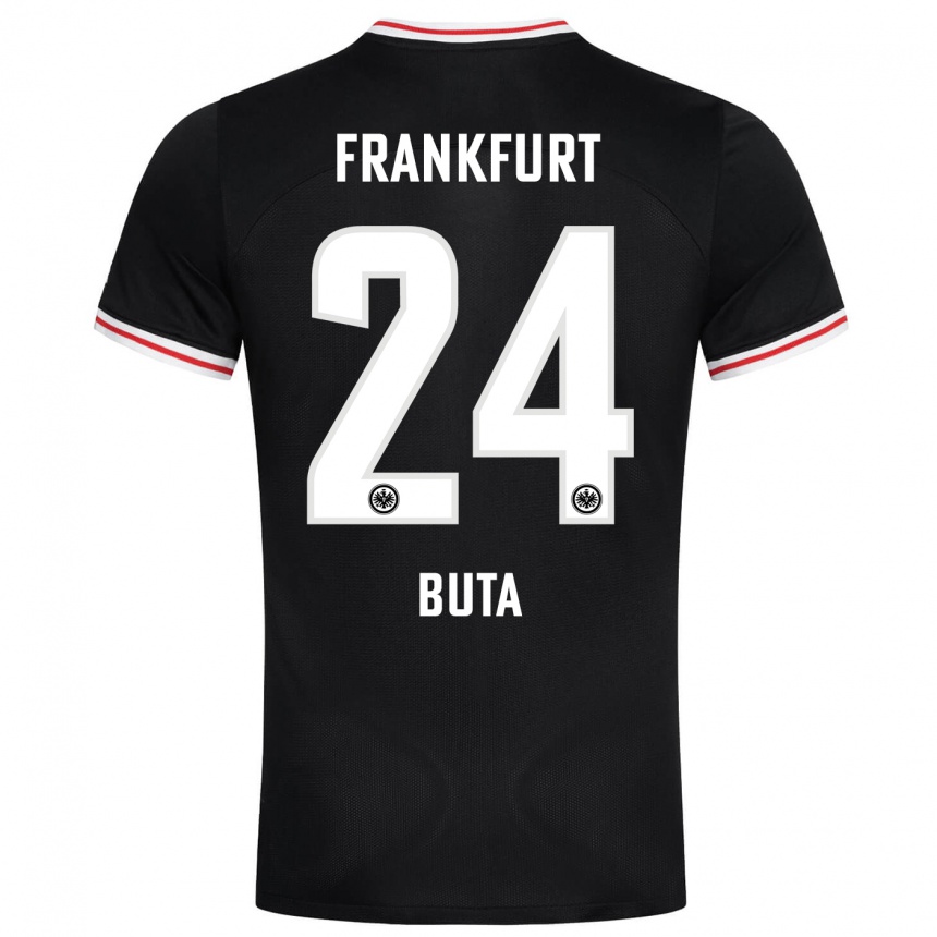 Niño Fútbol Camiseta Aurélio Buta #24 Negro 2ª Equipación 2023/24 Perú