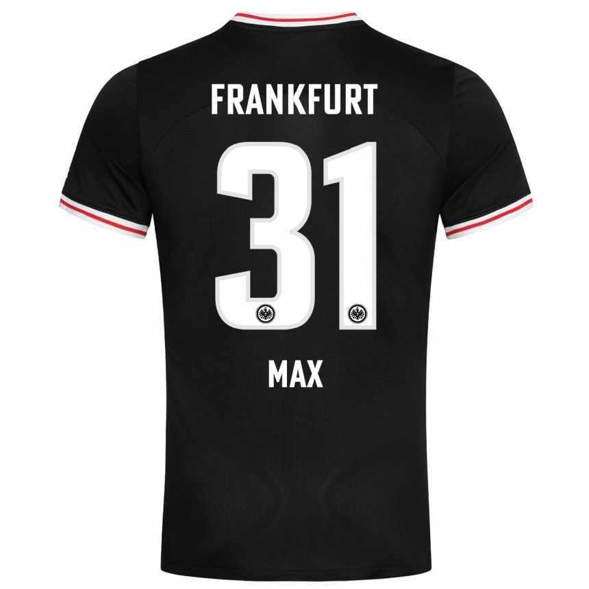 Niño Fútbol Camiseta Philipp Max #31 Negro 2ª Equipación 2023/24 Perú