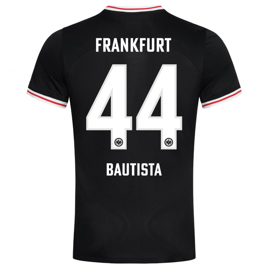 Niño Fútbol Camiseta Davis Bautista #44 Negro 2ª Equipación 2023/24 Perú