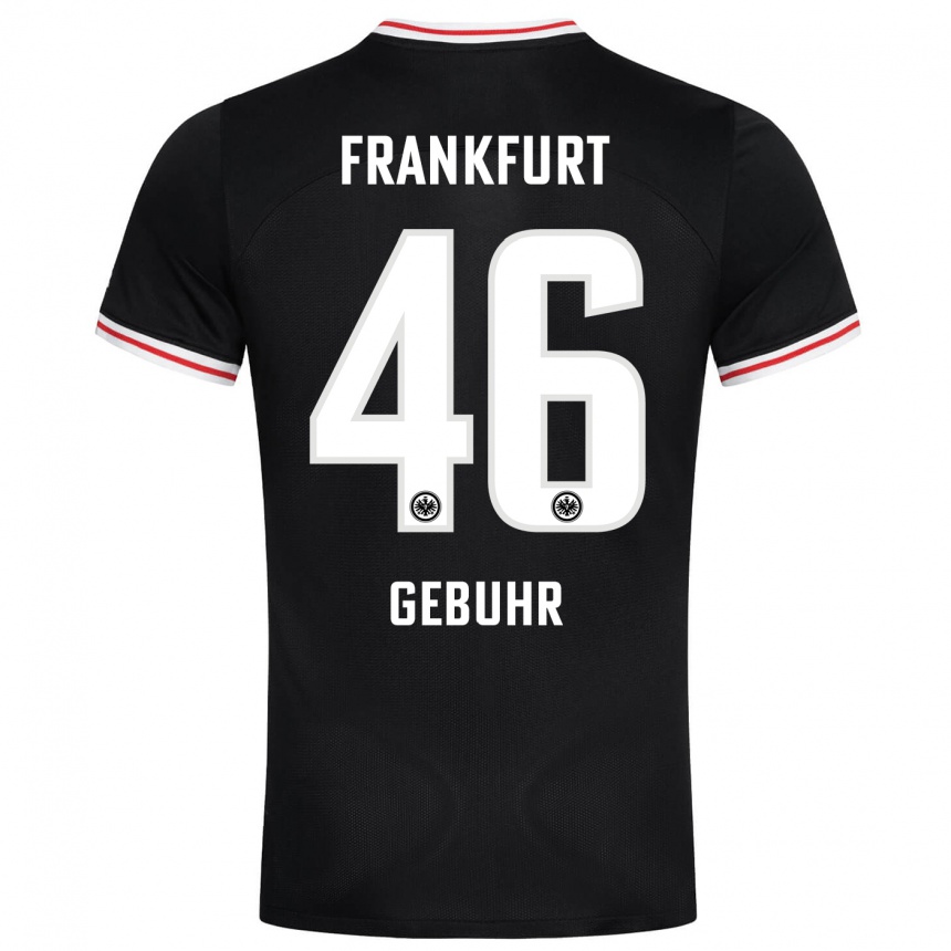 Niño Fútbol Camiseta Dario Gebuhr #46 Negro 2ª Equipación 2023/24 Perú