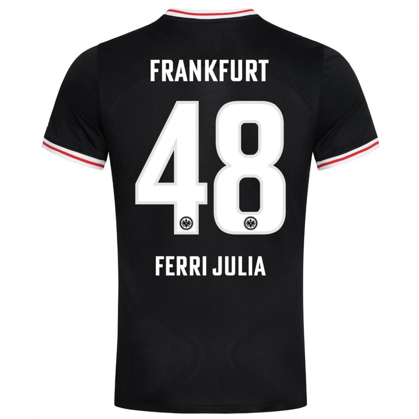 Niño Fútbol Camiseta Nacho Ferri #48 Negro 2ª Equipación 2023/24 Perú