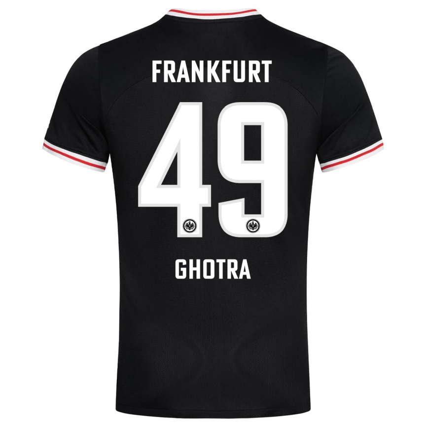 Niño Fútbol Camiseta Harpreet Ghotra #49 Negro 2ª Equipación 2023/24 Perú