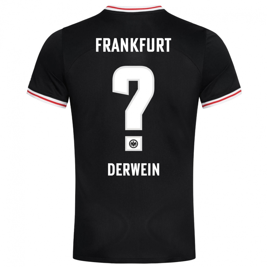 Niño Fútbol Camiseta Elias Derwein #0 Negro 2ª Equipación 2023/24 Perú