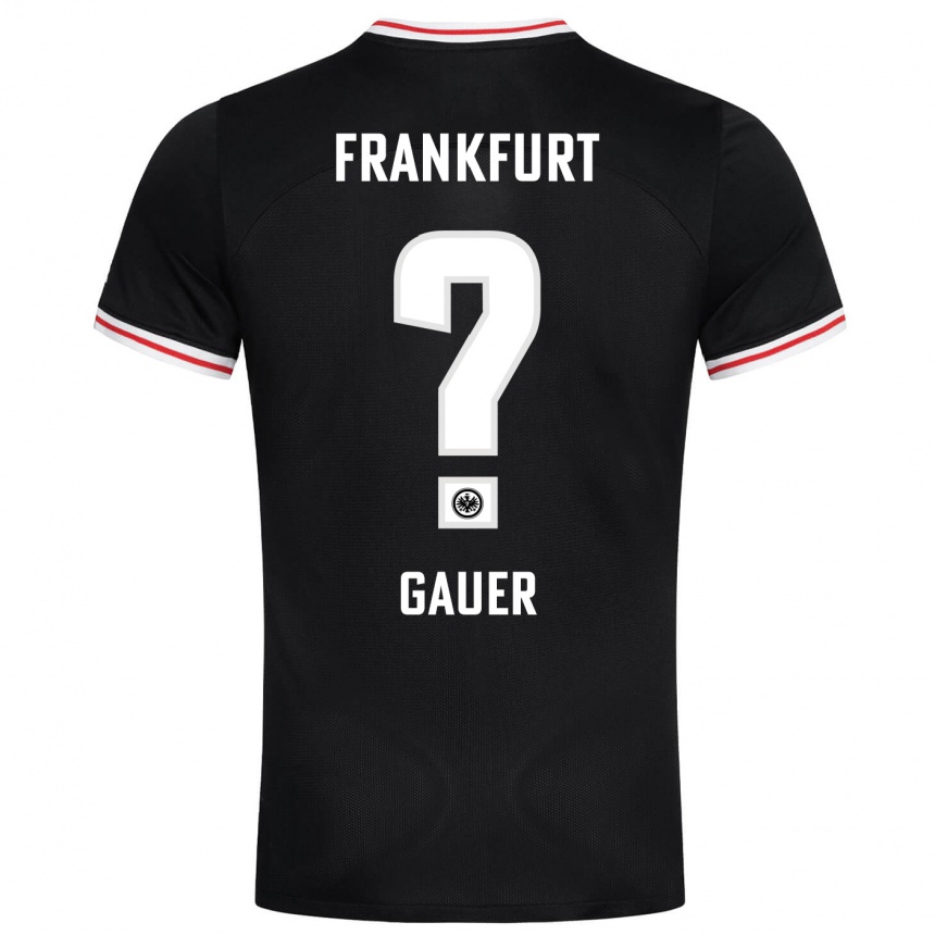 Niño Fútbol Camiseta Luke Gauer #0 Negro 2ª Equipación 2023/24 Perú