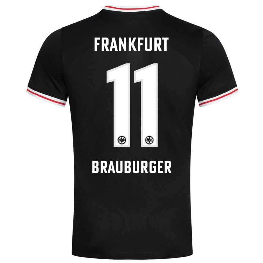 Niño Fútbol Camiseta Maximilian Brauburger #11 Negro 2ª Equipación 2023/24 Perú