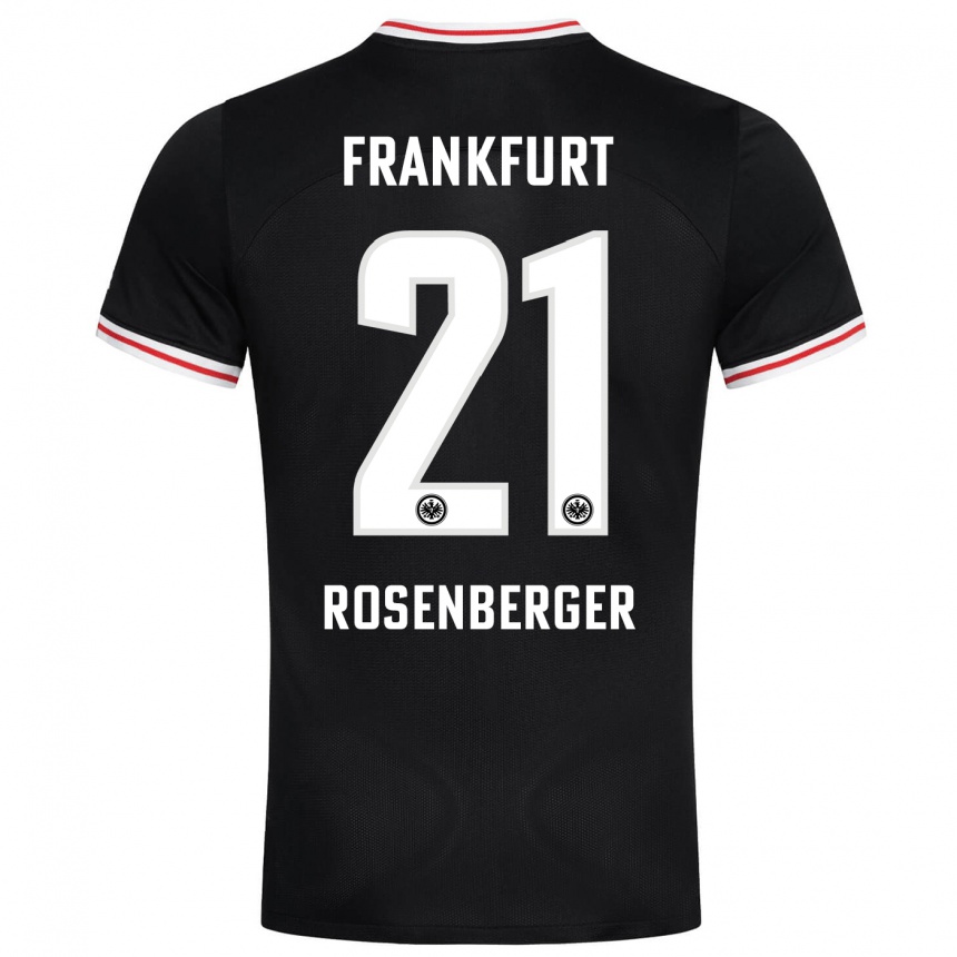 Niño Fútbol Camiseta Robin Rosenberger #21 Negro 2ª Equipación 2023/24 Perú