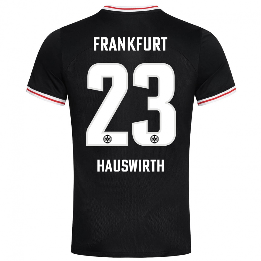 Niño Fútbol Camiseta Max Hauswirth #23 Negro 2ª Equipación 2023/24 Perú