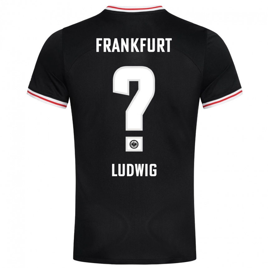 Niño Fútbol Camiseta Finn Ludwig #0 Negro 2ª Equipación 2023/24 Perú