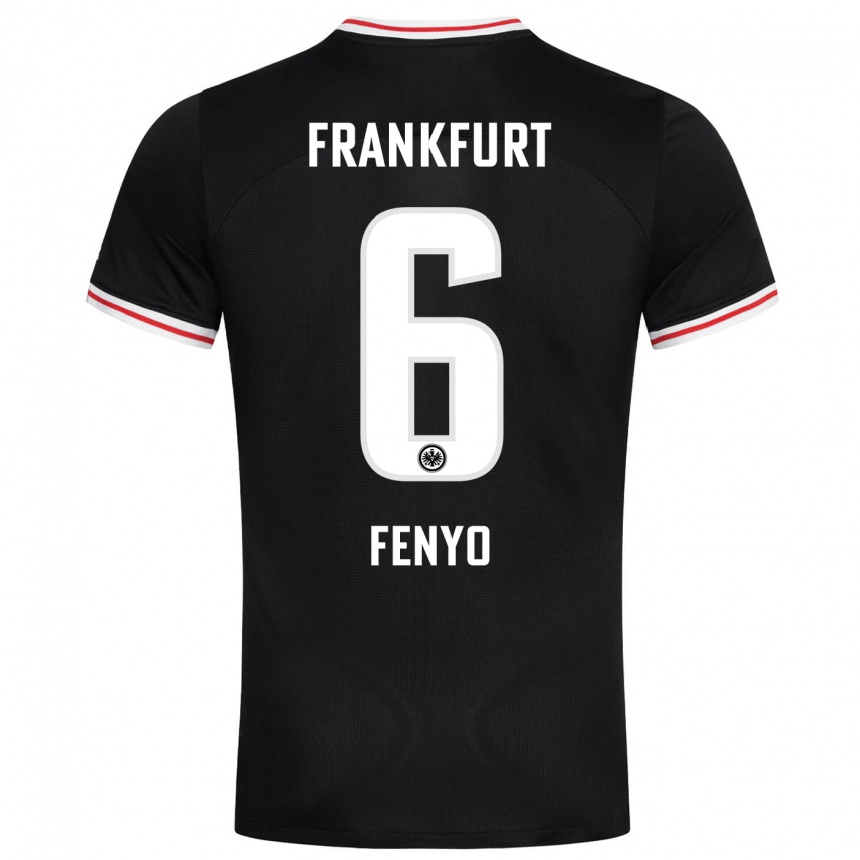 Niño Fútbol Camiseta Noah Fenyö #6 Negro 2ª Equipación 2023/24 Perú