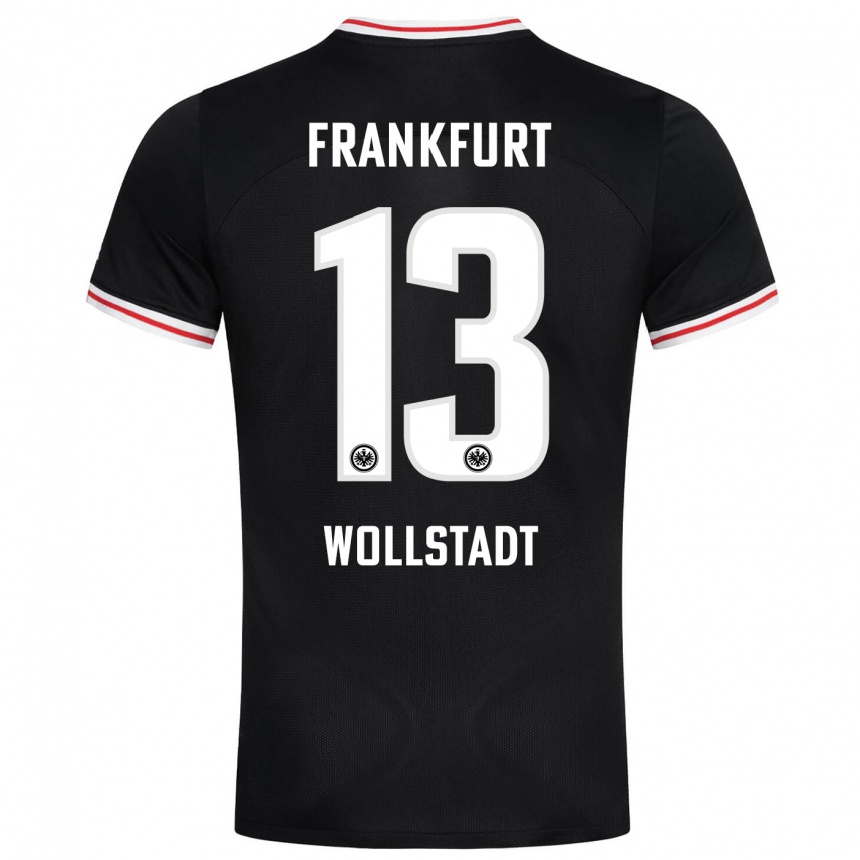 Niño Fútbol Camiseta Fabio Wollstadt #13 Negro 2ª Equipación 2023/24 Perú