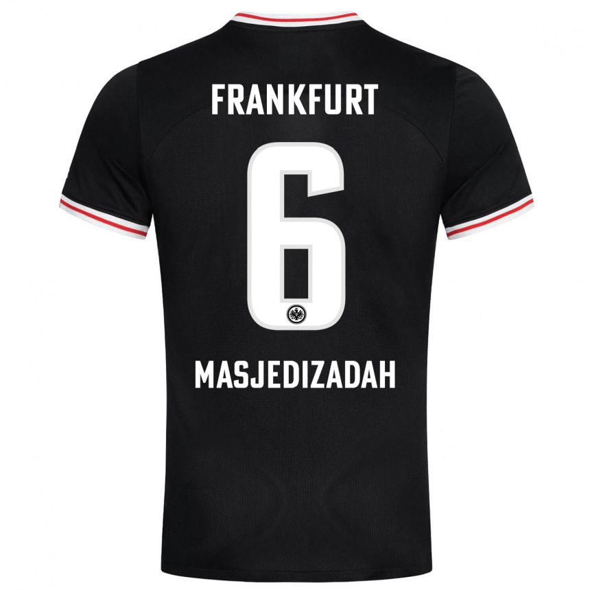 Niño Fútbol Camiseta Abolfazl Masjedizadah #6 Negro 2ª Equipación 2023/24 Perú